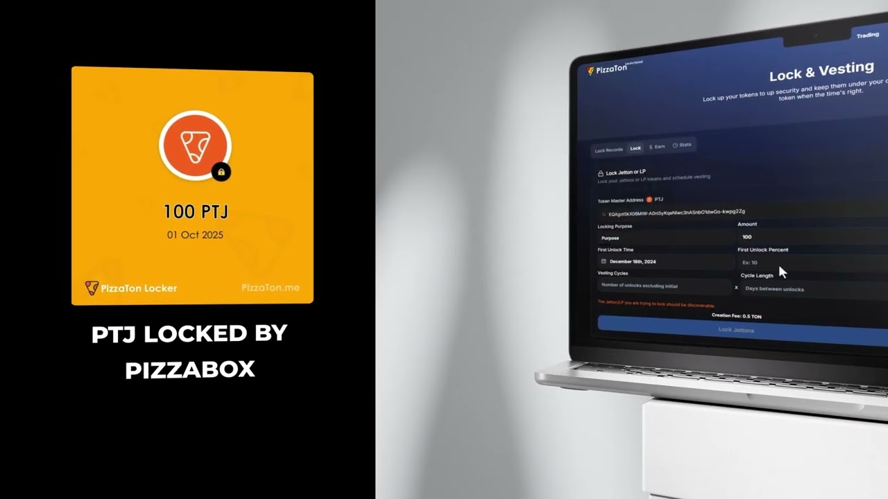 Introducing PizzaBox (Jetton Lock & Vesting on TON blockchain)