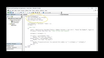 VBAGAME(#1):  "Guess the Number" Let