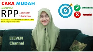 Format RPP terbaru (RPP matematika 1 lembar/1 halaman)