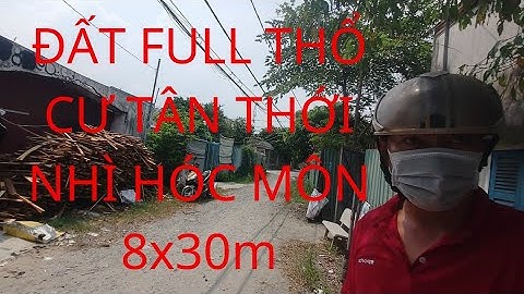 Bán Đất Thổ Cư Hóc Môn Tân Thới Nhì Sổ Hồng Riêng .