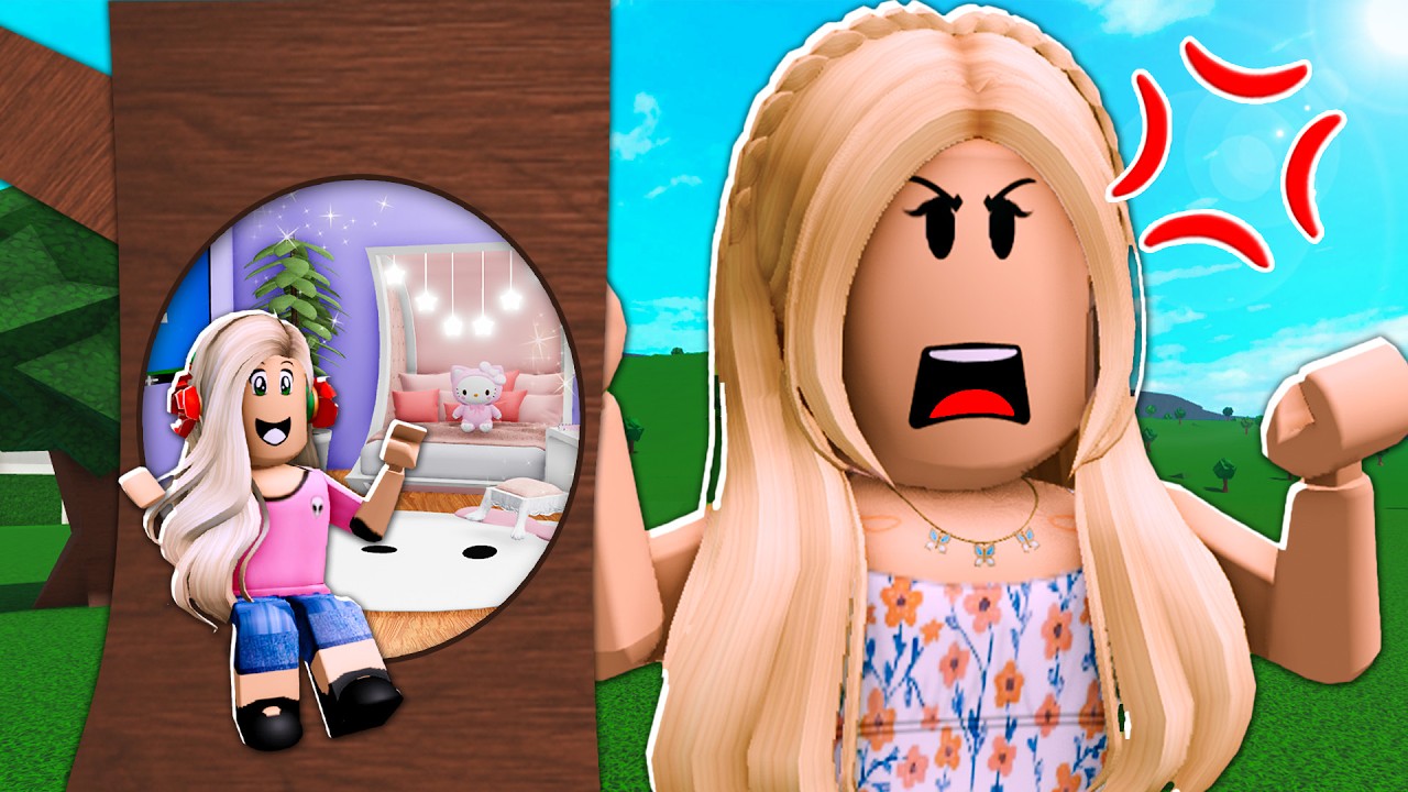 I Built A TINY TREE HOUSE To Hide From My MEAN SISTER! (Roblox)