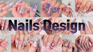 Коллекция ногтей АСМР❤️‍🔥 Дизайн ногтей часть 3💅 наращивание ногтей