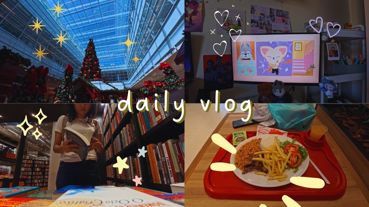 [VLOG] Introvert diaries - Férias, Livraria, dias calmos no interior de SP daily vlog 🇧🇷