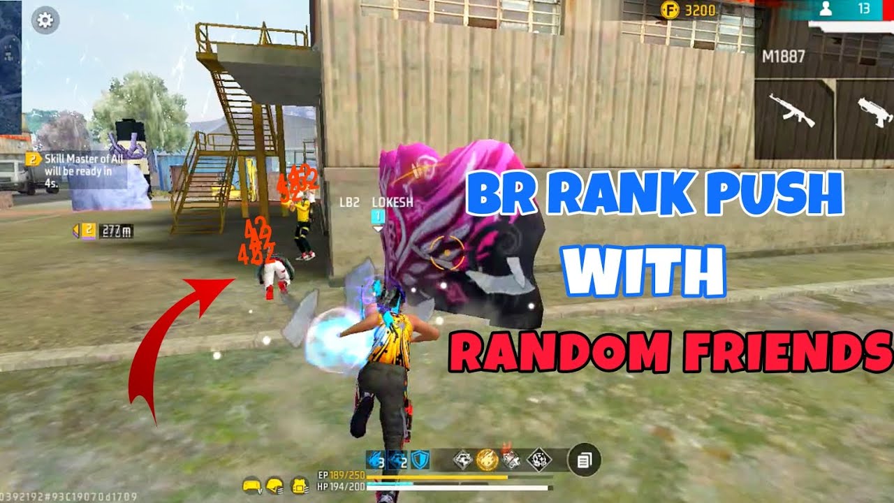 BR RANK PUSH WITH BOOYAH RANDOM FRIENDS | #LB2GAMER - YouTube