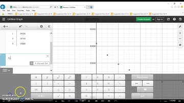 Exponential Regression with Desmos