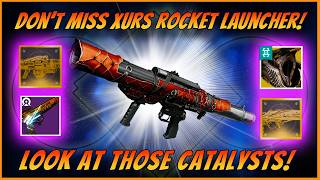 Xurs Blistering Rocket Launcher! Super Rare Catalyst! Banshee God Roll Falling Guillotine!