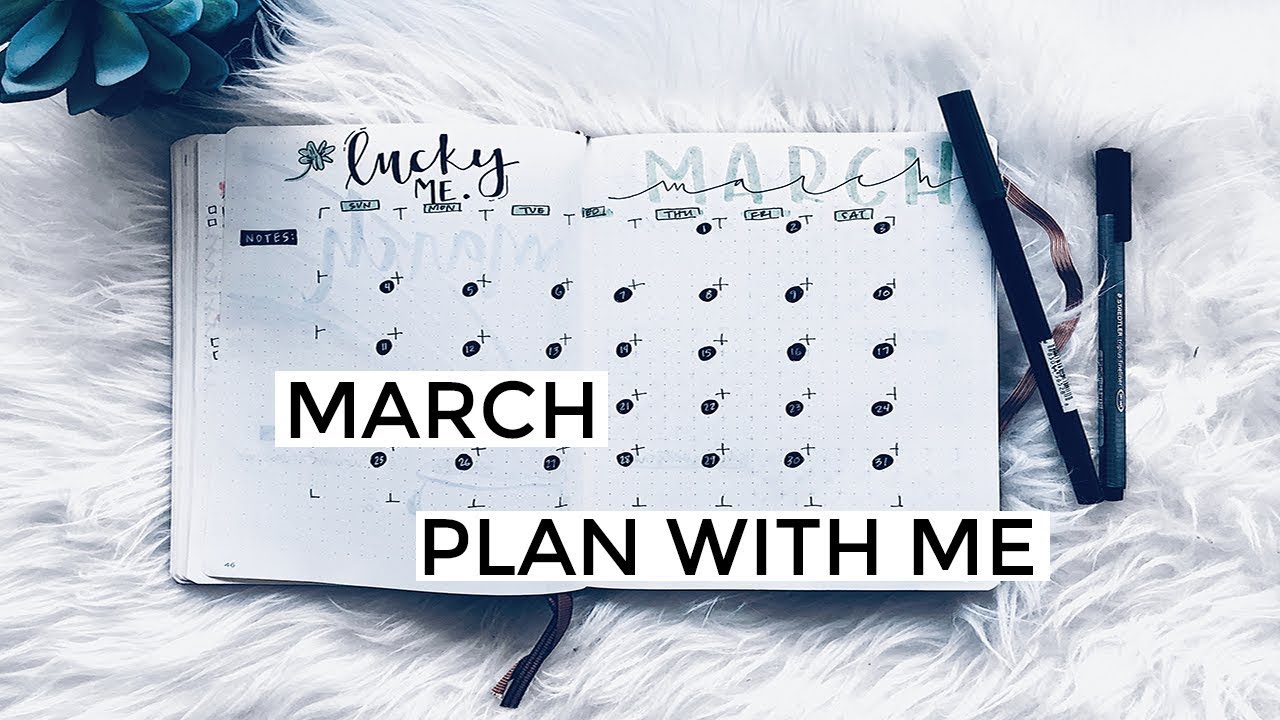BULLET JOURNAL | March 2018 natural numbers