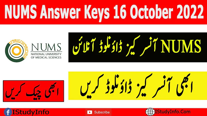 NUMS Answer Keys 16 October 2022