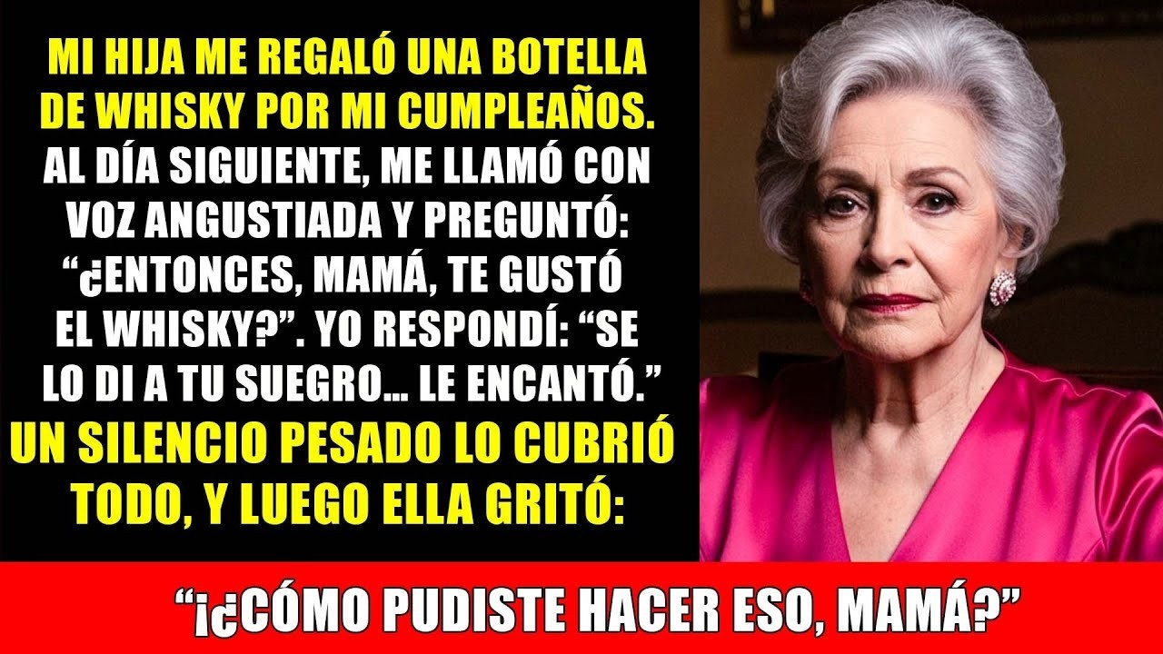 En mi cumpleaños, Mi hija me dio whisky, pero al dárselo a su suegro… Se aterrorizó