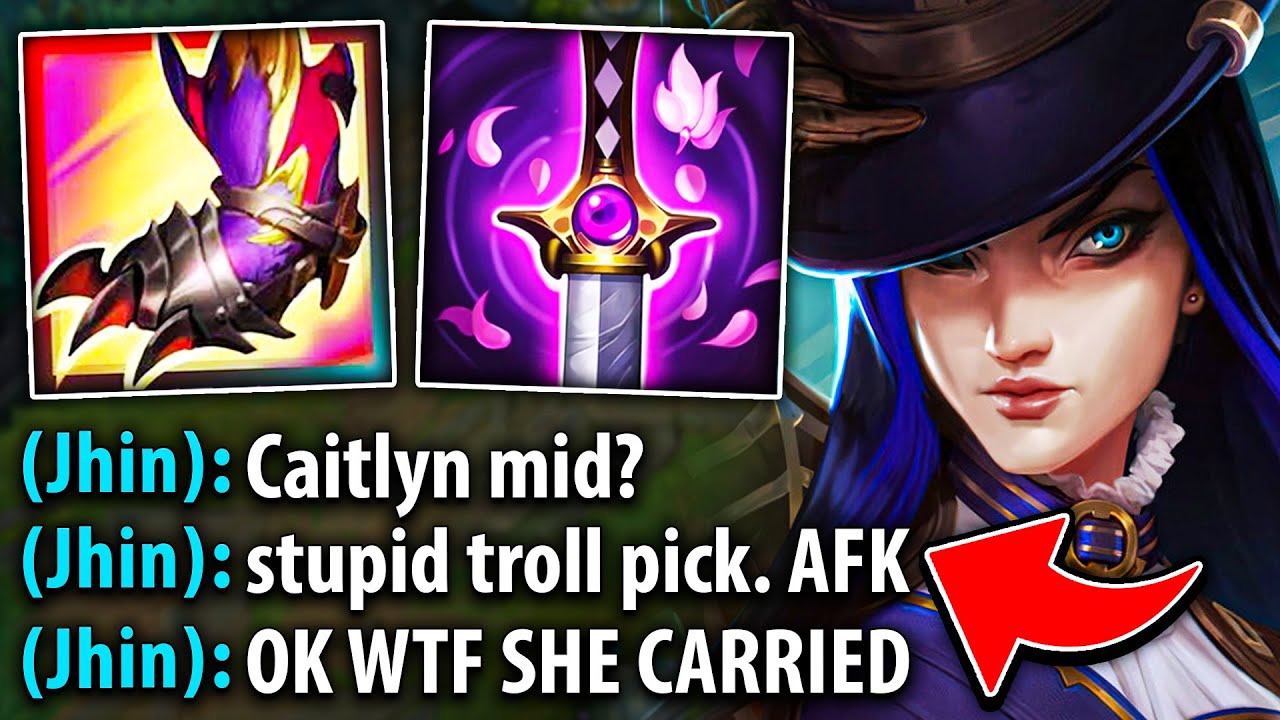 This guy thought I was trolling with Caitlyn mid... so I had to teach him a lesson