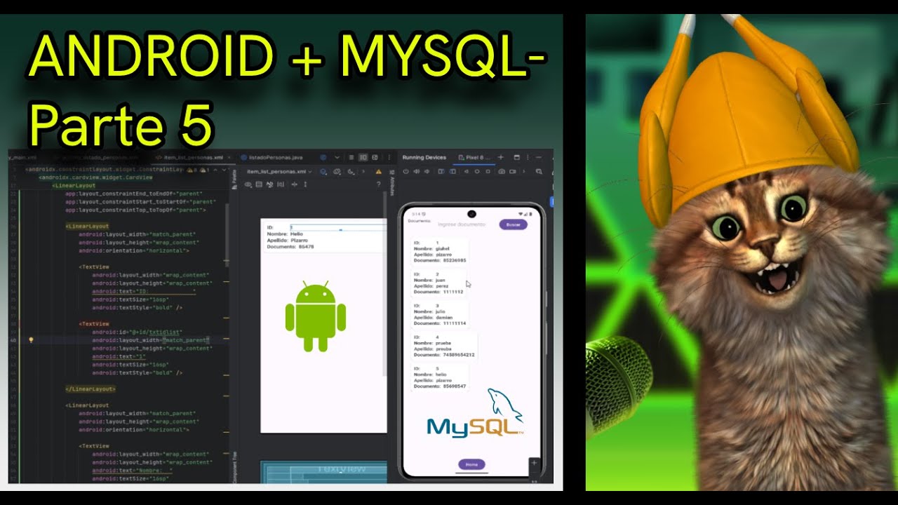 Aplicación Android mas mysql - Listar datos parte 2 - YouTube