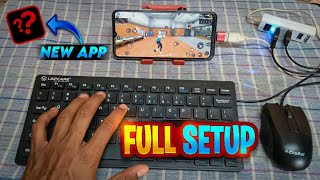 New App 2024  Full Setup Keyboard and Mouse in Mobile | keyboard and mouse on mobile full setup