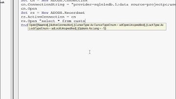 EXCEL VBA MACRO READ DATA FROM SQLSERVER