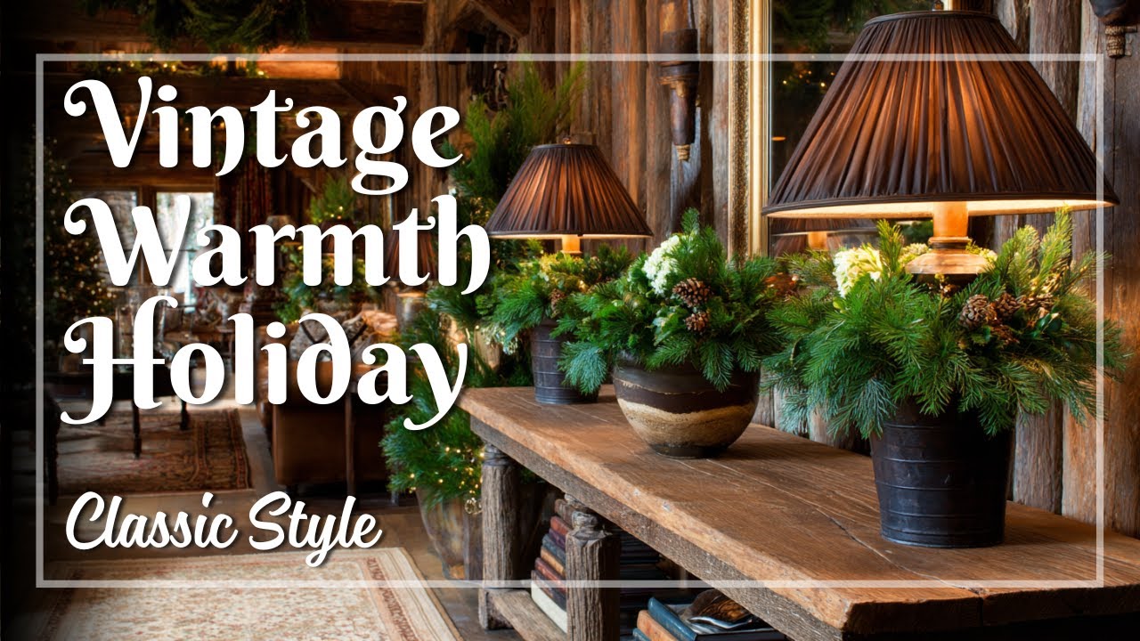 Holiday vintage lodge elegance 🎅 Ralph Lauren’s masculine warmth with polished festive touches