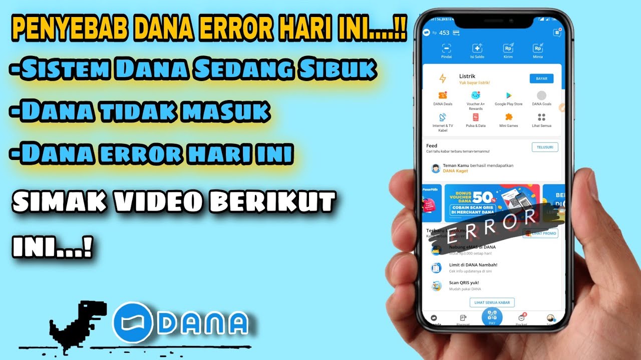 DANA ERROR HARI INI... !!? Berikut Penjelasan detail nya simak Sampai