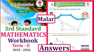3rd standard Maths workbook term 2 unit 6 I can Process Information l Ennum Ezhuthum Term 2 Workbook