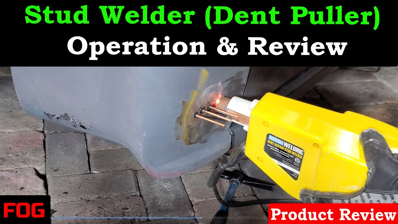 Spot Stud Dent Welder Kit 1600A 110 V Car Dent Puller w/ Muti-Hook Weld Meson Pa 