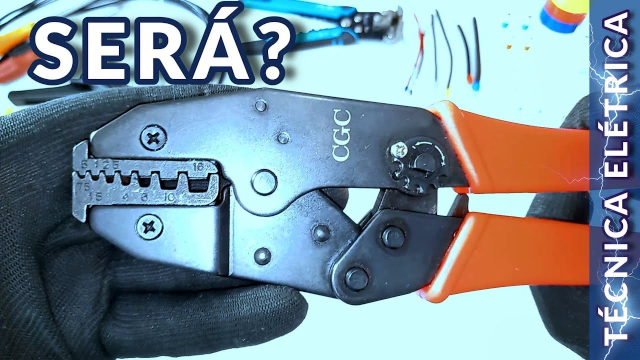 ALICATE CRIMPADOR DE TERMINAL TUBULAR  DE 0,5 mm até 16 mm - Será que Presta?