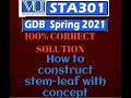 sta301 gdb No.1 || STA301 GDB Solution Spring 2021 100% Correct Solution
