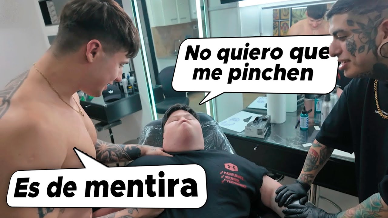 ALONSO MUY ASUSTADO al CREER que lo iban a TATUAR de VERDAD