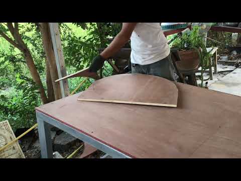 วีดีโอ: ฐานโต๊ะ: หลอม ไม้ โลหะ