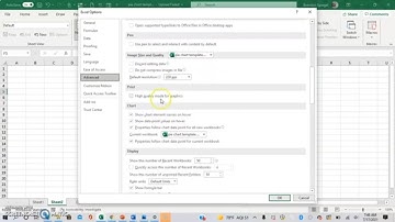 How to Turn on Print High Quality Mode for Graphics in Excel. #Tutorial
