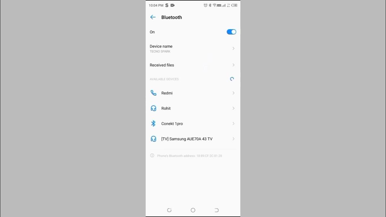 How to connect Bluetooth in Tecno spark 7, Bluetooth setting YouTube