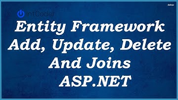 Entity Framework CRUD with ASP.NET