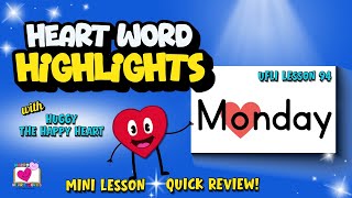 3-Minute Lesson for Sight Word MONDAY | UFLI Lesson 94 Irregular Heart Word | Great for Review!