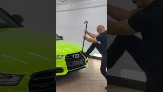 Audi Badge Swap Chrome To Black Front Emblem Change