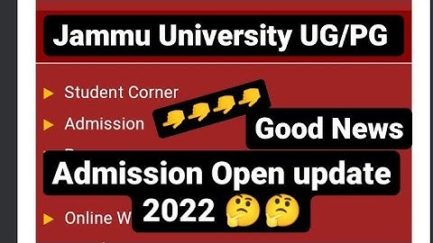 Admission All College list out. 😲 Ist  3rd and 5th Sem ..🤔 UG/PG ..Jammu ..Good News