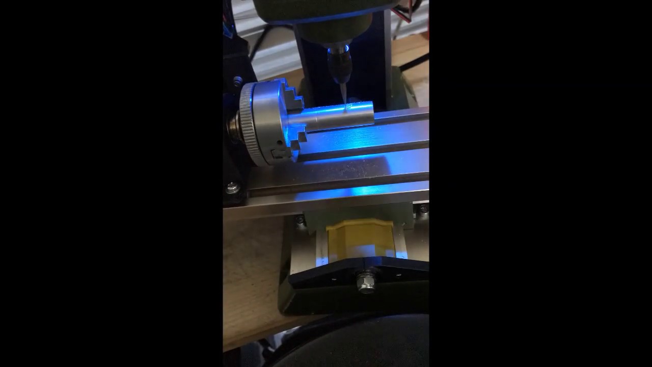 4 Axis CNC  with Rotation Axis Proxxon MF70, Arduino UNO, GRBL1.1