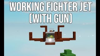 WORKING FIGHTER JET in ability wars!! (Building with mastery)