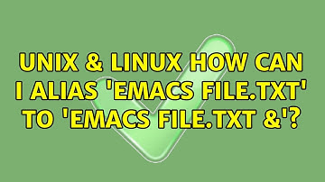 Unix & Linux: How can I alias 
