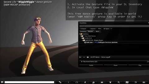 SL - WiggleW free! gesture for Second Life