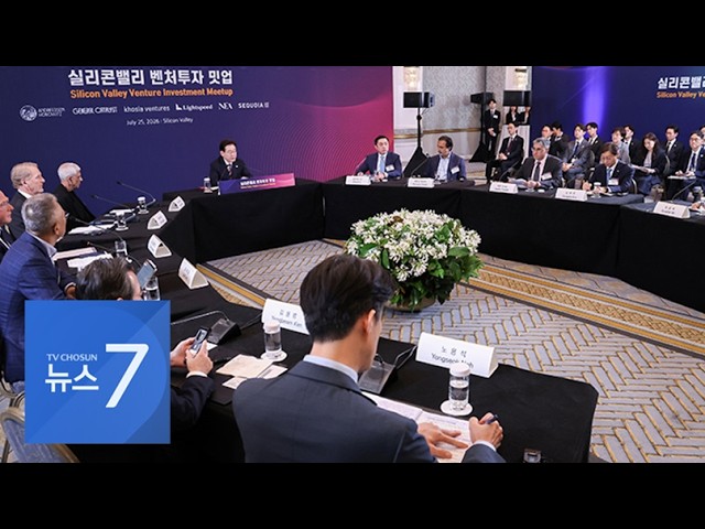 실리콘밸리 벤처 투자사 만난 李 대통령 "다음 세대 삼성·SK 만들자" [뉴스7]