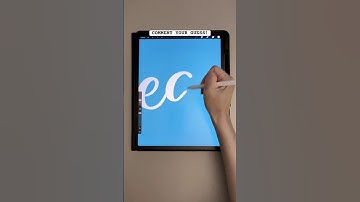 How fast can you guess the word?! #calligraphy #procreate #shorts