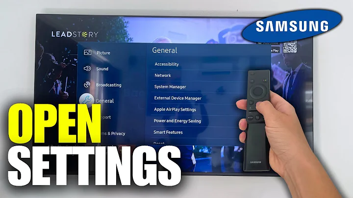 How To Open Settings Menu on Samsung Smart TV