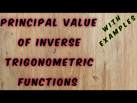 Principal value of