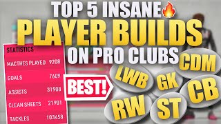 TOP 5  BEST PLAYER BUILDS ON FIFA 20 PRO CLUBSALL THE MOST OP BUILDS IN ONE VIDEO?