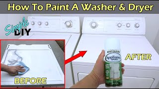 How To Paint A Washer  Dryer  Refrigerator