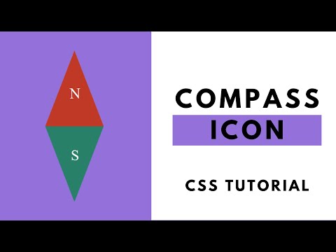 How to Create a Compass Icon Using Only HTML & CSS | Pure CSS Tutorial CodeWithTanmay