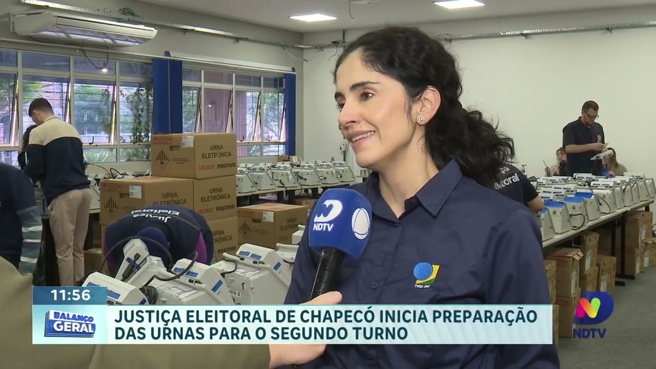Justiça Eleitoral de Chapecó prepara 258 urnas para o segundo turno