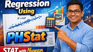Linear Regression using PHStat #phstat #excel 