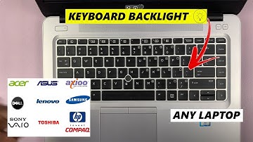 How To Turn ON Keyboard Backlight On Any Laptop