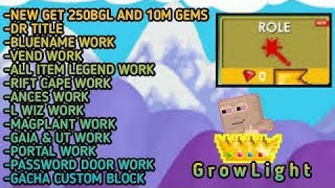Growtopia Private Server 2021 || GrowLight || New Get Legend Tittle ! || Link Host Read Description
