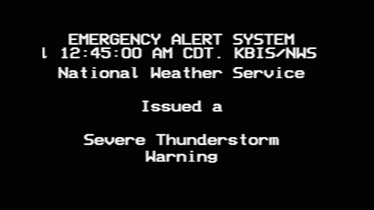 EAS Alert - Severe Thunderstorm Warning 06/10/20 - YouTube