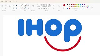 How To Draw The Ihop Logo Using Ms Paint How To Draw On Your Computer