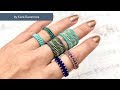 3 types of ring bands | DIY beaded bands | 3 types of beading stitches