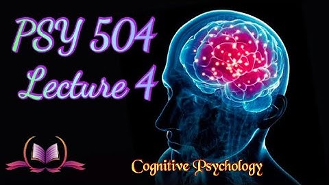 PSY 504 || Lecture 4 || Neuropsychology ||Cognitive Psychology || Short Lectures || VU Lectures